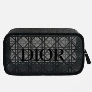 Dior Black Mesh Beauty Pouch
